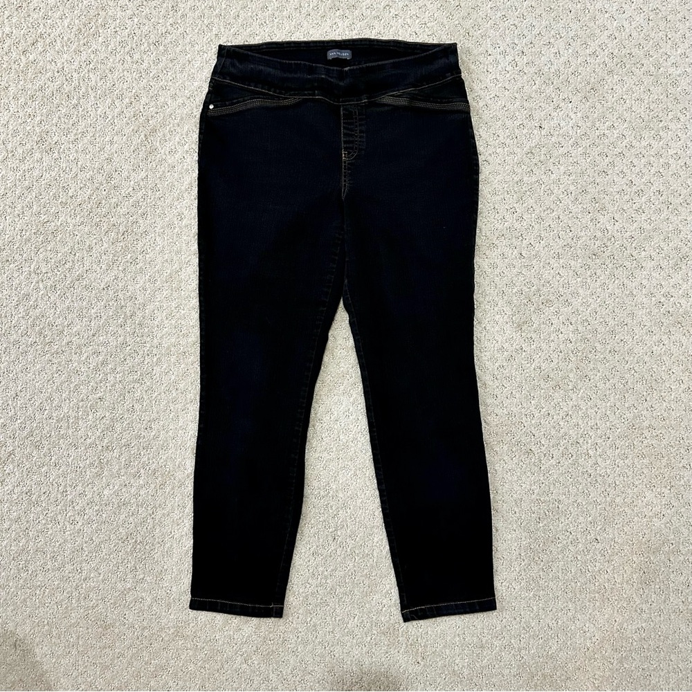 Van Heusen Women's Dark Pull On Stretchy Jeans Size 14